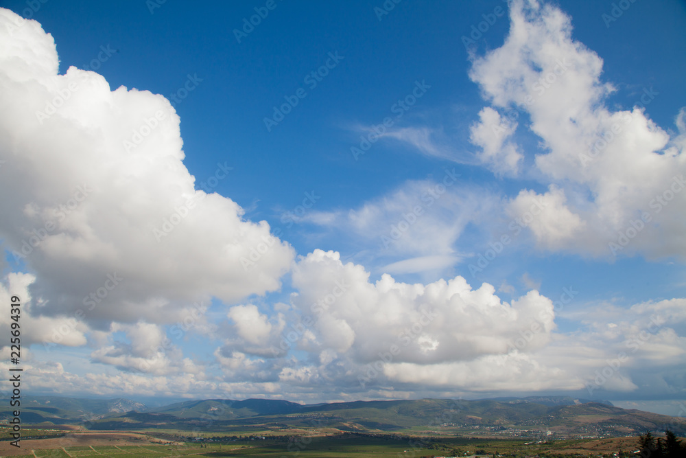 Blue Sky white cloud Mountains landscape z Blue Sky white cloud Mountains landscape z