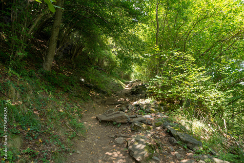 Road through the mountain in the valley of aran photo