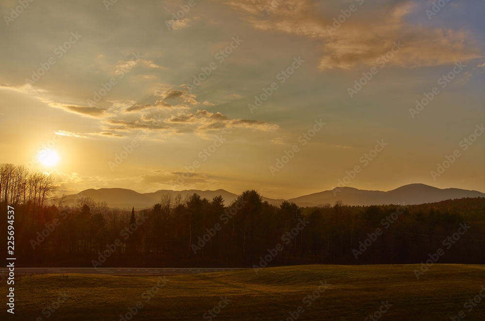 Fototapeta premium Adirondack sunset 008