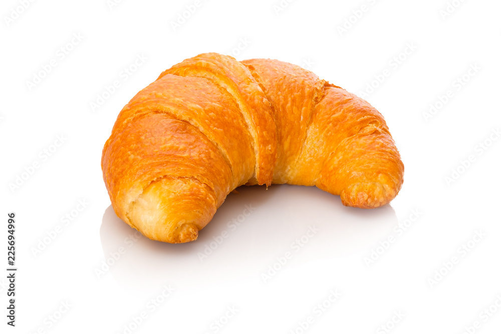 Croissant weiß isoliert