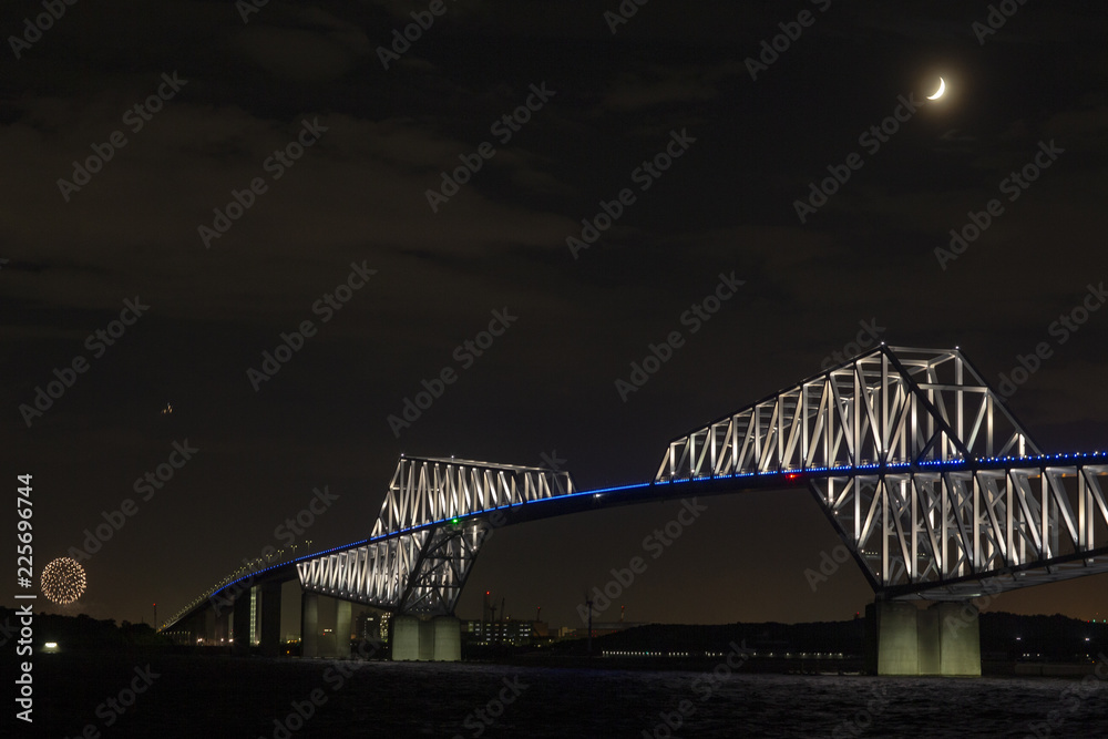 Obraz premium ゲート ウェイ 橋 ブリッジ 夜景