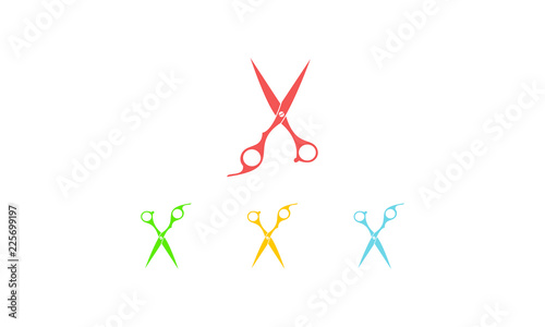 Scissor logo template