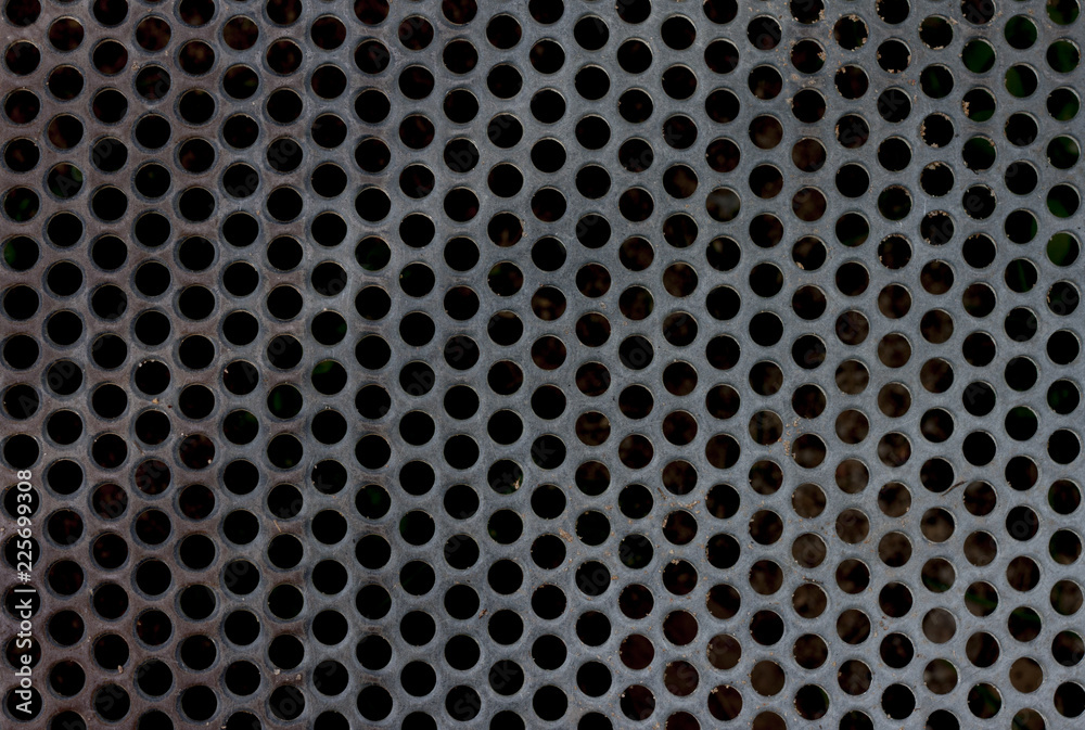 The steel floor grille is already in use as a backdrop.