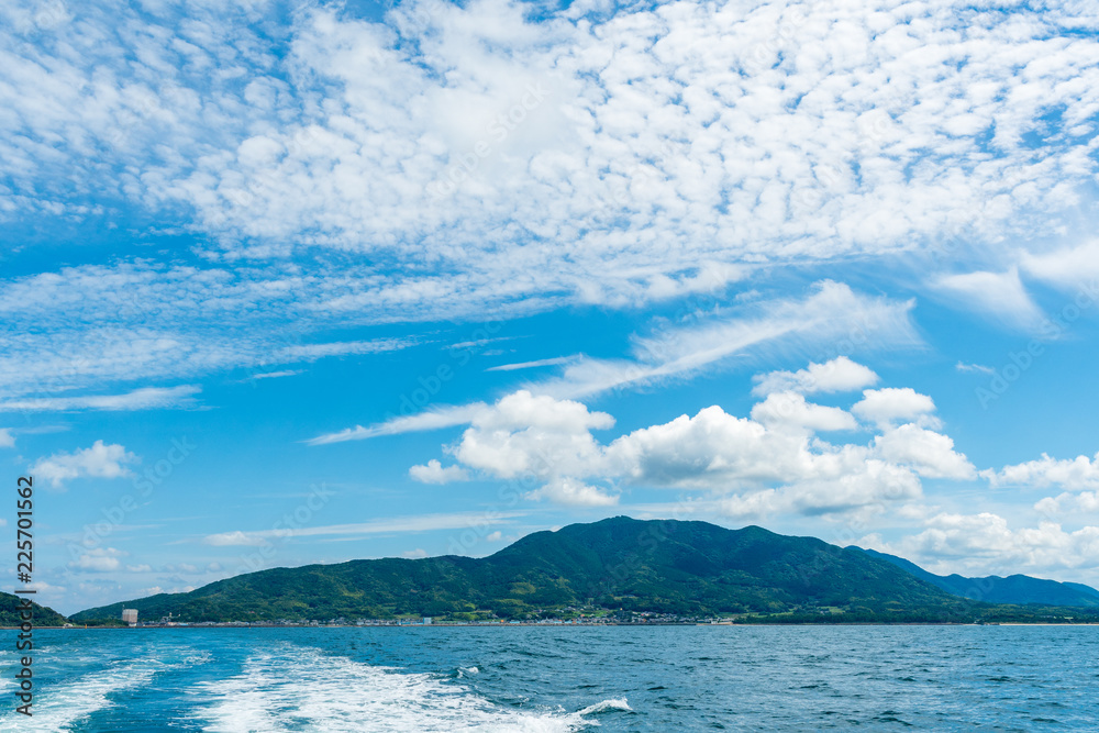 夏の鐘崎漁港 夏の鐘崎漁港