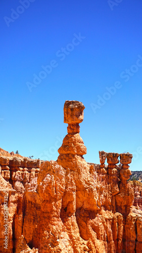 Close Up of Thor's Hammer Hoodoo Rock Formation, Bryce Canyon National Park