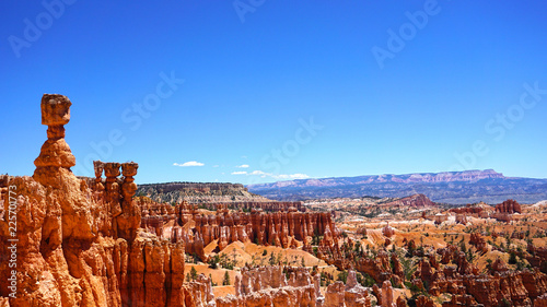 Thor's Hammer and Hoodoo Rock Formations in Bryce Canyon National Park, Utah