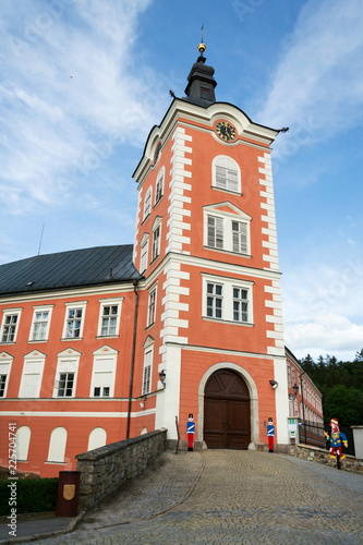 Chateau at Kamenice nad Lipou, Vysocina region, Pelhrimov district, Czech Republic, sunny summer day photo
