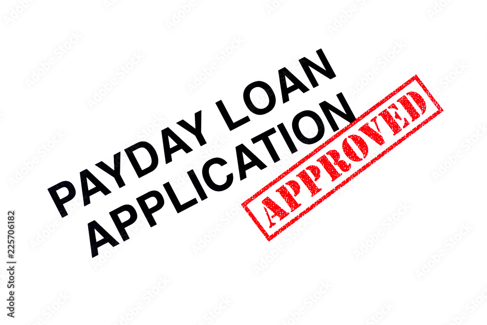 Fototapeta premium Payday Loan Application