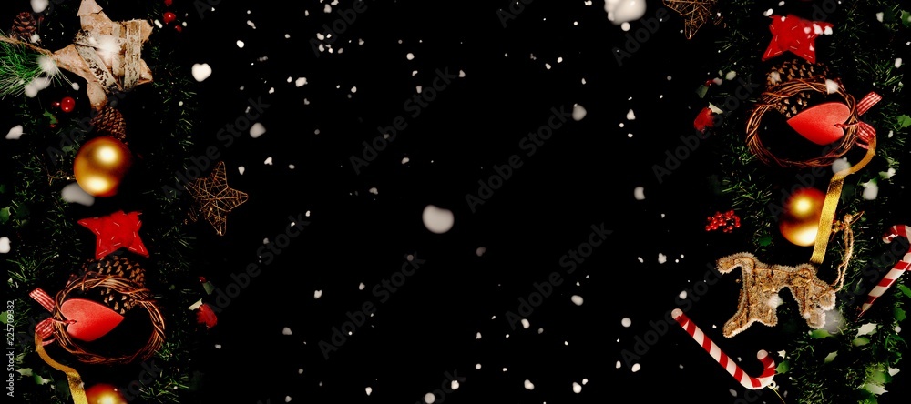 Composite image of snow falling Composite image of snow falling