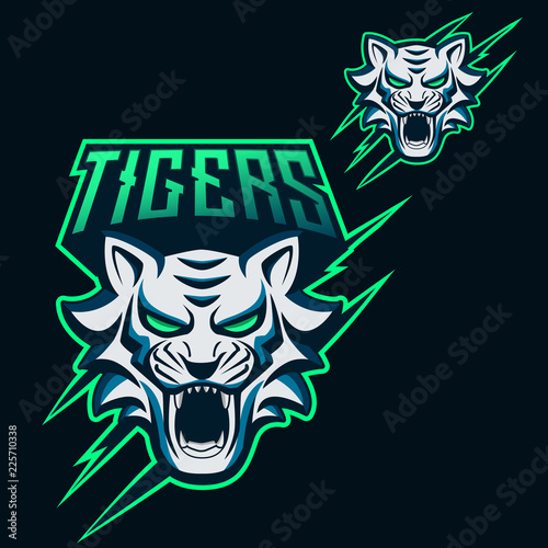 Tigers Esports Logo for Mascot Gaming and Twitch