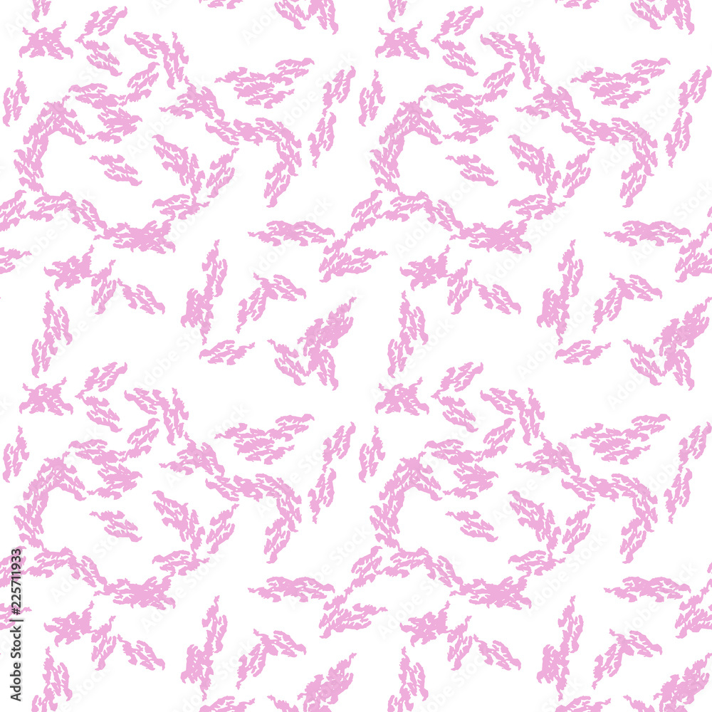 UFO military camouflage seamless pattern in white and pink colors