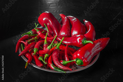 red pepper hot vegetable fresh paprika color organic