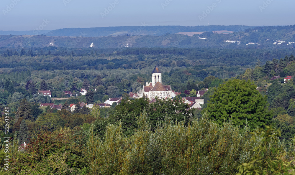 Veteuil church in the French Vexin regional nature park