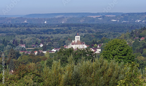 Veteuil church in the French Vexin regional nature park