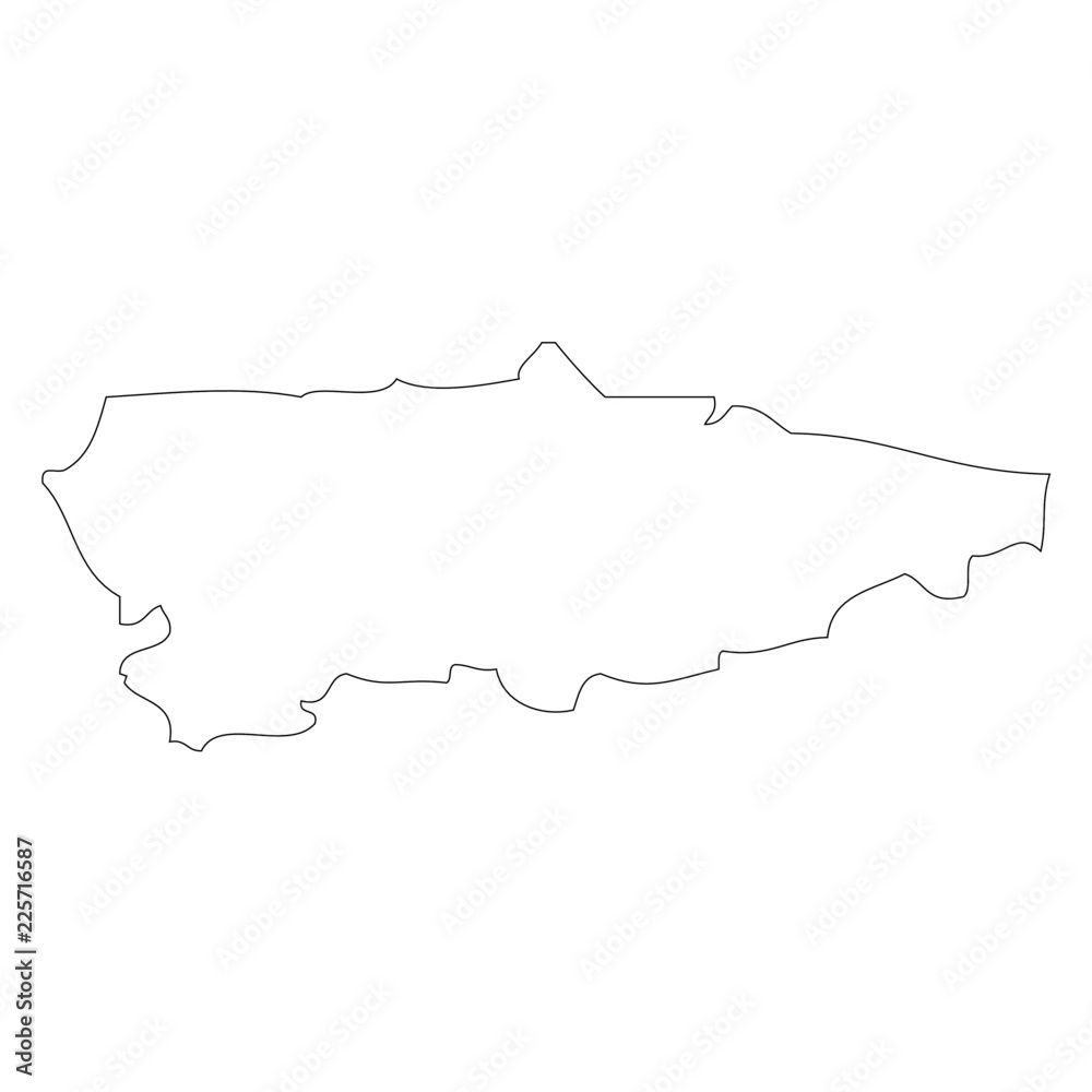 Map of Asturias, Spain