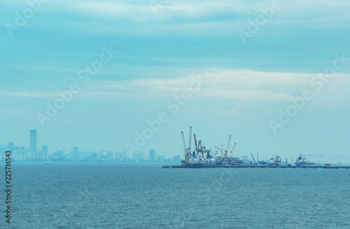 industrial cargo port in Pe...