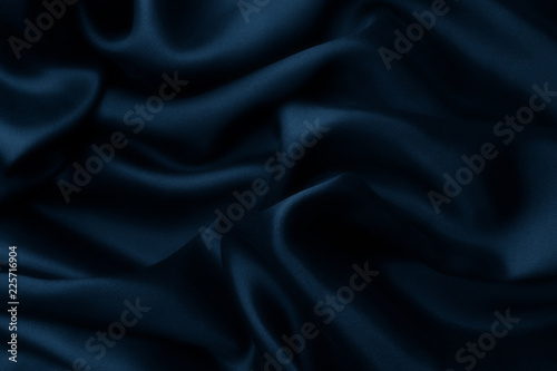 Blue satin silk, elegant fabric for backgrounds