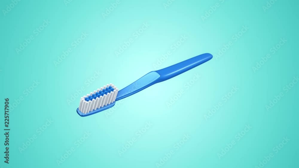 Animation of flying toothbrush with mint toothpaste or without. Animation of seamless loop. Animation of flying toothbrush with mint toothpaste or without. Animation of seamless loop.