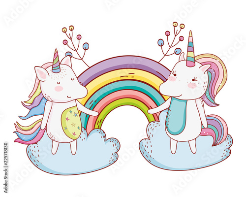 unicorns fantasy drawing cartoon photo