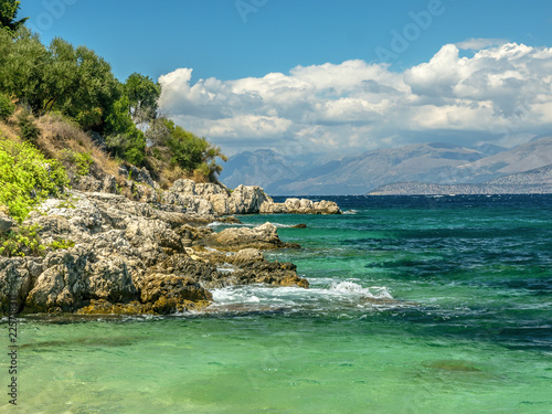 Corfu Island and Ionian sea photo