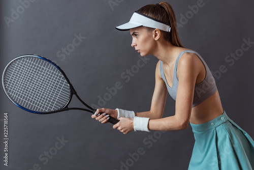 Beautiful tennis player