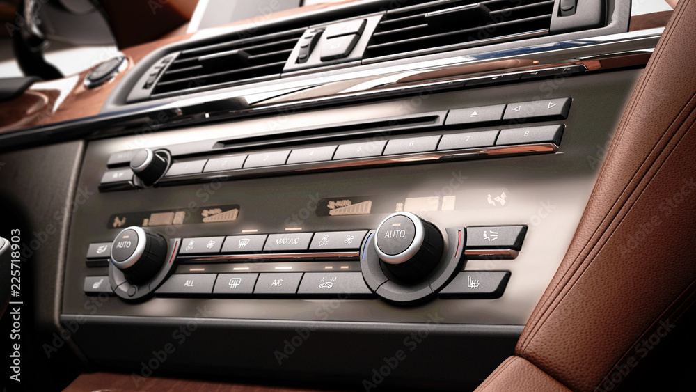 Obraz premium The control panel in the car 3d render