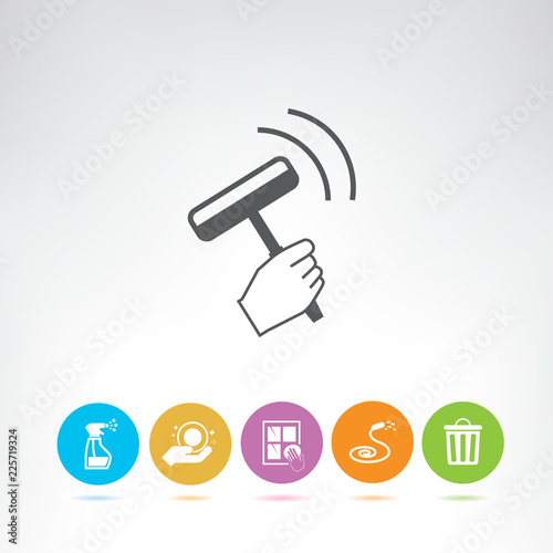 household tool and cleaning icons