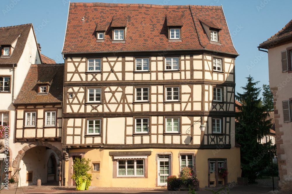 The historic town of Colmar in Alsace