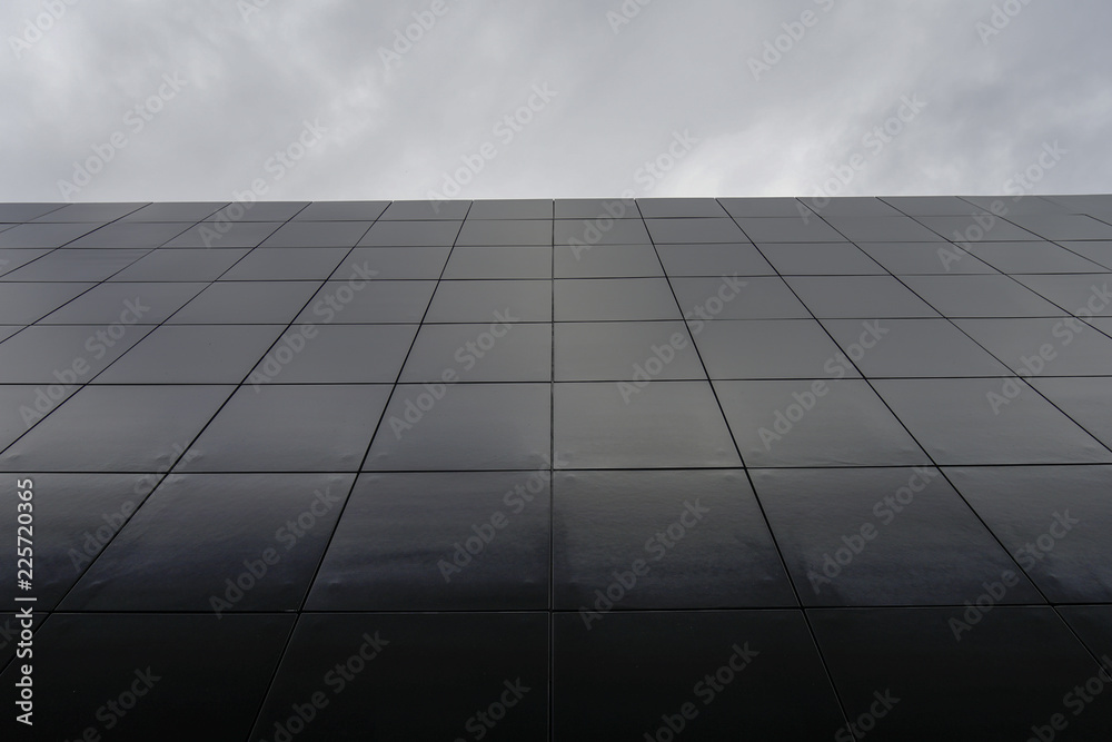 black wall with sky black wall with sky