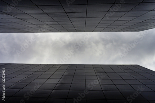 black wall with sky