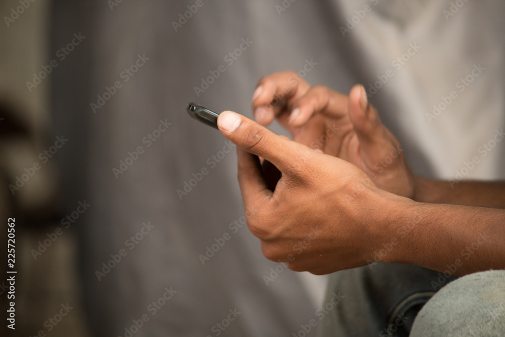 Hands using mobile phone Hands using mobile phone