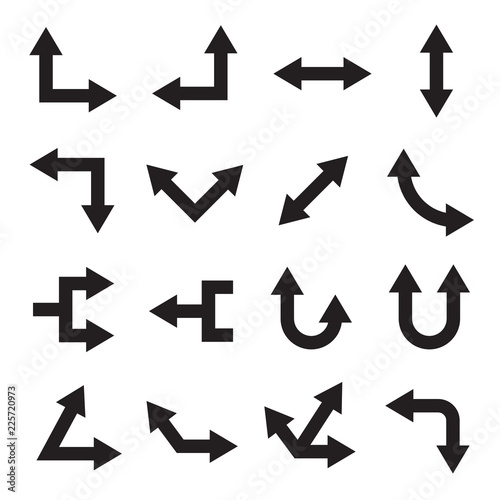 black arrows icons