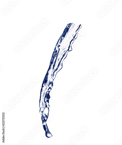 Abstract splash of water on white background