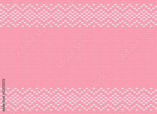 Knitted seamless pattern. Vector background