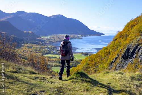 Happy hike to Guromannen mountain in Northern Norway