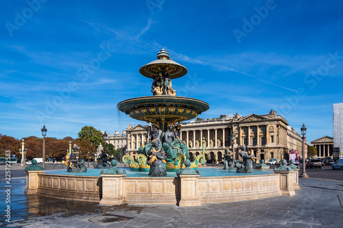Blick auf den Place de la Concorde in Paris, Frankreich