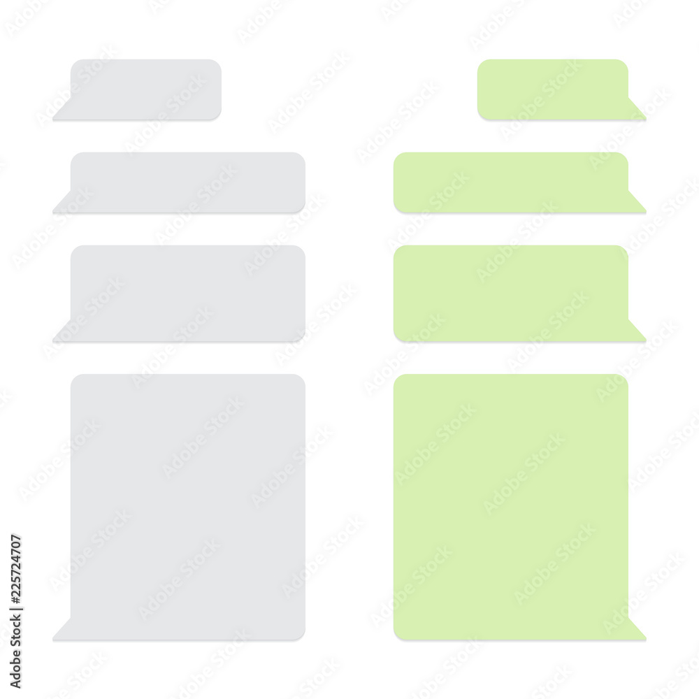 Obraz premium Set of message bubbles chat. Vector illustration