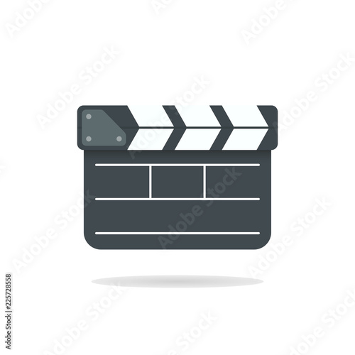 Clapper board vector icon