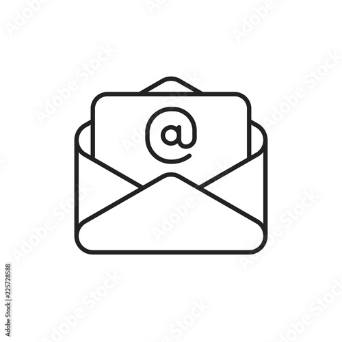 Email vector line icon