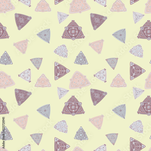 seamless pattern with abstract geometric shapes. the theme of the east and the ethnics. 
