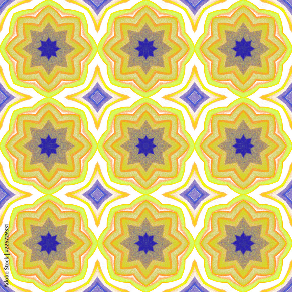 Obraz premium Seamless pattern background with multi-colored wavy lines.