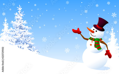 Snowman greeting card