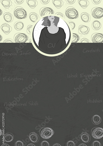 resume form. format A4. 