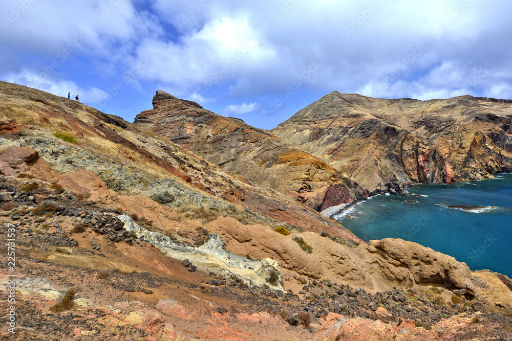 
 Views on trail to Ponta do Sao Lourenco peninsula, the eastern part of Madeira Island, Portugal