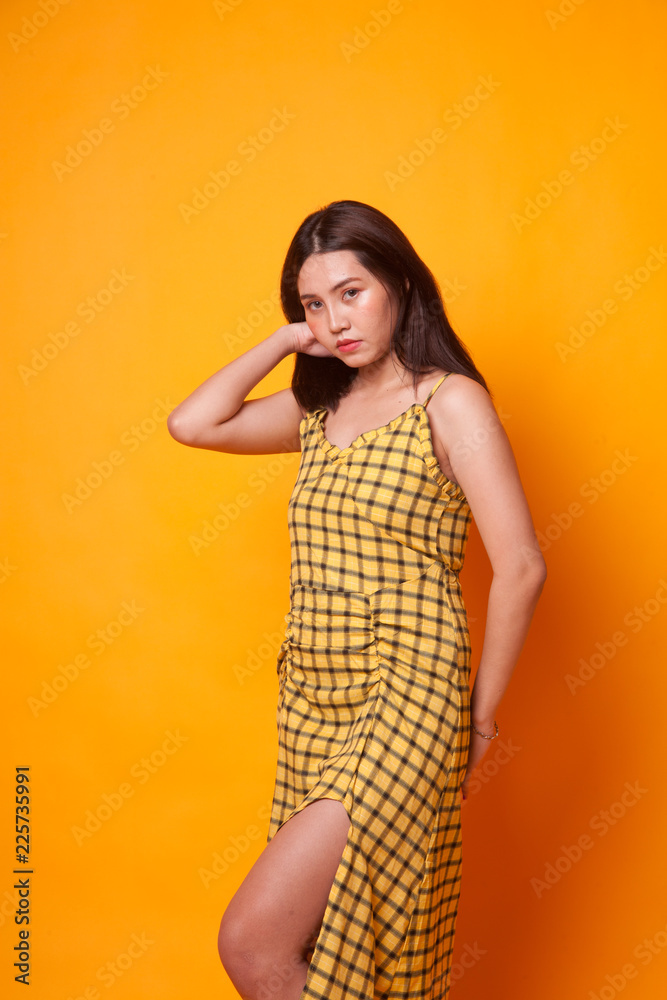 Portrait of beautiful young Asian woman. Portrait of beautiful young Asian woman.