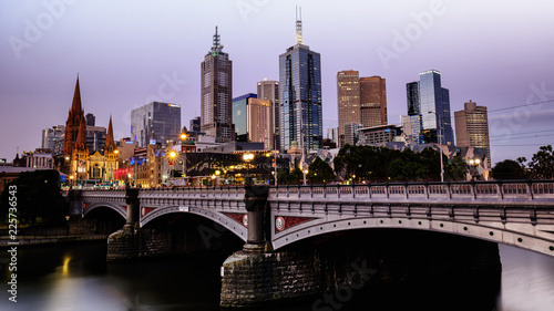 Fantastic City Skyline in the heart of Melbourne Australia