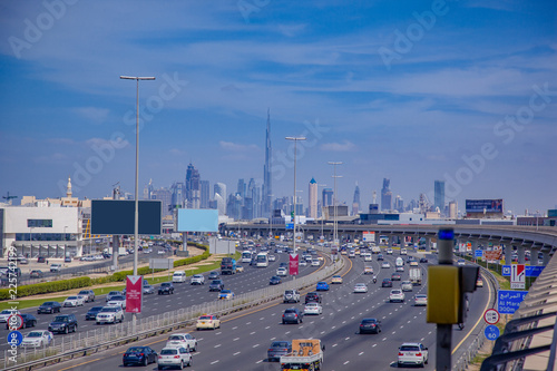 Dubai city traffic