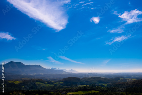Céu azul nas Encostas da Serra do Rio do Rastro photo