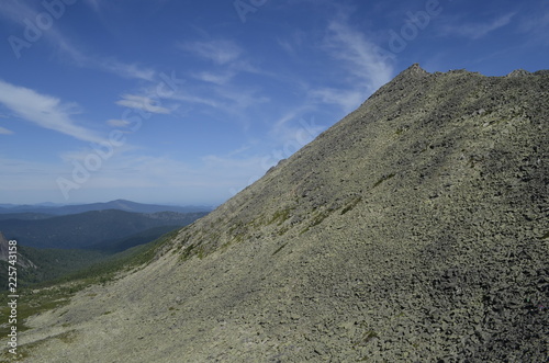 landscape mountains nature sky rock valley