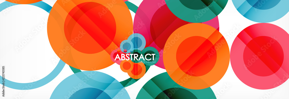 Circle composition abstract background Circle composition abstract background